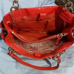 Coach Peyton Patent Leather Satchel Carryall Coral handbag purse Photo 5