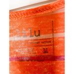 Lilu Women's Orange Striped Tie Straps Scoop Neck Tank Top Size Medium Photo 3