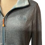 The North Face  Blue Embroidered Logo Long Sleeve Full‎ Zip Fleece Jacket Size Photo 1