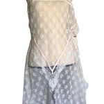 Vintage 70'S 2Piece Baby Doll Nylon Slip Chemise L White Size L Photo 0