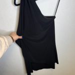 Laundry by Shelli Segal  Black One Shoulder Sheath Dress Size 4 Photo 7