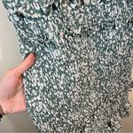Abercrombie & Fitch Smocked Mini Dress Small Green White Photo 5