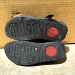 FitFlop  The Skinny Thong Sandals Leather Crocodile Microwobbleboard Adjustable 6 Photo 7