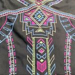 Flying Tomato Black Geometric Tribal Sleeveless Shift Dress Photo 1