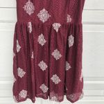 Altar'd State Altar’d State Women’s Dress Wine Lace Fit N Flare Small Photo 5