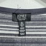 Jones New York Signature Gray Striped Ringer Tee Size Large Wardrobe Basic Photo 7