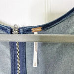 Free People  Size‎ M Denim Bodycon Mini Dress Sweetheart Festival Coastal Cowgirl Photo 3