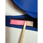 Victoria's Secret ‎ Blue Halter Bikini Top Tie Front Swimsuit 34C Photo 3