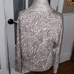 Rails  Womens Ramona Natural Animal‎ Spots Crew Sweatshirt Medium Photo 1