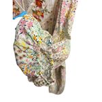 Savanna Jane Blouse 3X Yellow Pink Floral Embroidered Top Boho V Photo 4