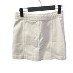 Veronica Beard  Aron Braided Waist Denim Mini Skirt Photo 2