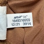 Aerie Scoop Neck Brown Crinkle Textured Bikini Top Photo 9