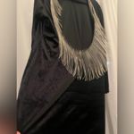 Black backless long sleeve dress with with rhinestone trim 1XL Size 1X Photo 1