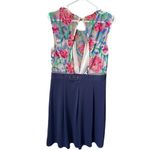 Acevog size L embroidered top blue knit skirt. Size L Photo 3