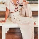 Free People Anthropologie  Santoshi Wide Leg High Waist Festival Pants Photo 3