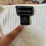 Vintage Duemila White Y2K Zip Up Cardigan Sweater V Photo 4