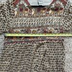 Vintage 70s Indian Cotton Gauze Maxi Dress Block Egyptian Print Hippy Boho Sz M Size M Photo 7