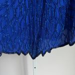 Laurence Kazar Vintage 2X Old Money Luxury Silk Beaded Sequin Party Blouse Photo 2