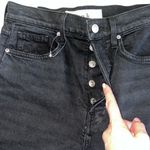 Frank & Eileen Monaghan High Waist Raw Hem Crop Jeans Black Size 27 NWOT Photo 10