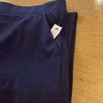 T by Talbots Casual Lightweight Cropped Pants Navy Size Large NWT Photo 4