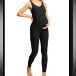 For Moms‎ to Be Maacie Black Ribbed Maternity Bodysuit Size XXL Photo 4
