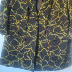 Torrid  Black Gold Chain Print Classic Blazer Size 1 Photo 2