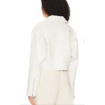 Lovers + Friends  - Jette Faux Leather Moto Jacket in White Photo 4