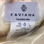 Faviana CREAM STRAPLESS EMBELLISHED SHEATH DRESS Photo 7