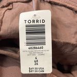 Torrid - NWT Crop Pull-On Skinny Stretch Poplin Mid-Rise Pant Twilight Mauve- 4X Photo 6