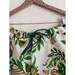 Farm Rio  NWT Tie Front Green Printed Shells Cargo Shorts Size Medium Photo 5