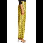 Alice + Olivia  Eric High Waist Snake Embossed Faux Leather Wide Leg Pants Photo 2