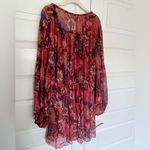 ALC Frank A.L.C. Elise Long Sleeve 100% Silk Floral‎ Mini Dress Photo 8