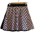 Romwe Black Checkered Pleated Mini Skirt Ring Zipper Streetwear Punk Rave Photo 0