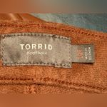 Torrid Perfect Skinny Faux Leather Mid Rise Pant in Color Rootbeer size 16R Photo 3