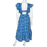 English Factory Women's Floral-Print Tiered Flutter-Sleeve Dress Blue Sz XS NWT Photo 5
