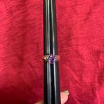 Elegant Purple Amethyst Stone Sterling Silver 925 Ring Photo 5