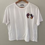 ZARA  Kissing Mickey & Minnie Embroidered T-Shirt Photo 32