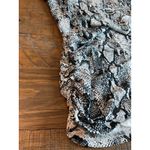 Anydoll Snake Print V Neck Tunic Top Women's 2XL Work Career Animal Daily Shirt Black Size XXL Photo 8