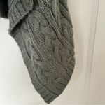 Loft  Grey Cable Knit Open Cascade Sweater Vest XS/S EUC Photo 3