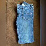 Calvin Klein Blue Jeans Boot Cut With Tan thread Pockets SZ 6 Photo 2