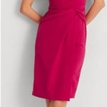 Ralph Lauren LAUREN Dress Size 10 Cocktail NWT Fuchsia Berry Off the Shoulder Photo 0