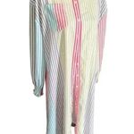 Chic Me  women’s shirt dress collared full button front size large Photo 1