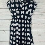 AUW A.U.W. • Black Mini Dress • Cat Print • Medium • Padded • White Cats Photo 0