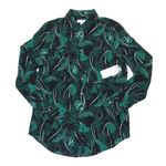 Equipment NWT  Essential in Eclipse Palm Frond Silk Button Down Shirt M $278 Photo 0