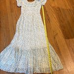 Love Shack Fancy  dress Stassie White Blue green lace 0 women’s maxi midi lsf Photo 8