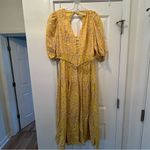 Nicholas Cecile Floral Midi Belt Dress Yellow Size 6 Photo 4