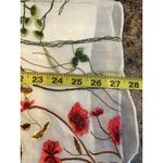 Kaktus White Embroidered Floral‎ Cap Sleeve Shirt Size Small Photo 6