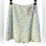 Wild Fable Mini Skirt - Light Blue with Green Floral Photo 1