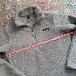 Patagonia Los Gatos Grey Fleece 1/4 Zip Pullover Sweater Women’s Size XL Photo 2