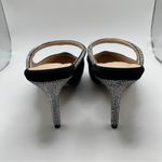 L'Agence EUC  Lolita VI mules black suede leather size 11 crystal diamond slip on Photo 5